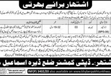 Jobs in Deputy Commissioner DC DI Khan for Drivers 18 September, 2020