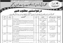Jobs in Employment & Women Development Center AJK 15 September, 2020