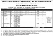 Jobs in Health Department Makli Thatta for Technicians 26 September, 2020
