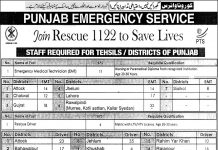 Jobs in Join Rescue 1122 Punjab Emergency Service via PTS 27 September, 2020