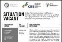 Jobs in Khyber Pakhtunkhwa Integrated Tourism Project KITE 11 September, 2020
