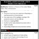 Jobs in National Heritage & Culture Division Islamabad 05 September, 2020