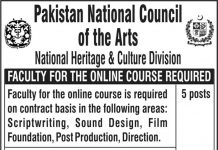 Jobs in National Heritage & Culture Division Islamabad 25 September, 2020