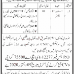 Jobs in P O Box No 12277 DHA Karachi for Engineer 23 September, 2020
