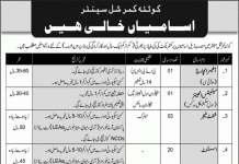 Jobs in Pakistan Army Quetta Commercial Centre 21 September, 2020