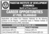 Jobs in Pakistan Institute of Development Economics PIDE 28 September, 2020
