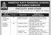 Jobs in Pakistan Navy Finishing School PNS Karsaz Karachi 01 September, 2020