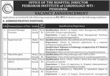 Jobs in Peshawar Institute of Cardiology PIC MTI 10 September, 2020