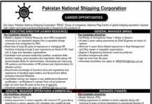 Jobs in PNSC Karachi for General Manager & Executive Director 14 September, 2020