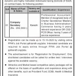 Jobs in PPHI Sindh for Company Secretary 26 September, 2020