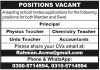 Jobs in Principal & Accountant 01 September, 2020 in KPK