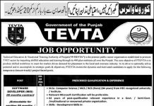 Jobs in PTEVTA Technical Education Authority 25 September, 2020