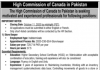 Jobs in The High Commission Of Canada in Islamabad 28 September, 2020