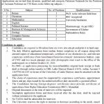 Jobs in University of Lakki Marwat Campus for Professors 29 September, 2020