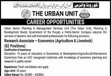 Jobs in Urban Sector Planning & Management Services Unit 25 September, 2020