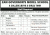 Jobs in Zam Governors Model School & College Tank 11 September, 2020