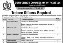 Jobs in Competition Commission of Pakistan for Trainee Officers 02 October, 2020