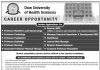 Jobs in DOW University of Health Sciences DUHS Karachi 15 October, 2020