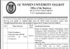 Jobs in GC Women University Sialkot for Assistants 26 October, 2020