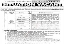 Jobs in Government General Hospital Ghulam Muhammad Abad 14 October, 2020