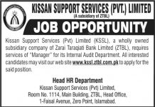 Jobs in Kissan Support Services Limited KSSL Islamabad 16 October, 2020