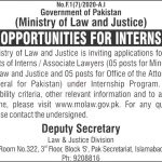 Jobs in Law & Justice Division Islamabad Islamabad 09 October, 2020