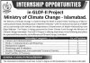Jobs in Ministry of Climate Change Islamabad Internship 29 October, 2020