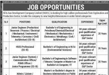 Jobs in OGDCL Islamabad for HSEQ Professional & Engineer 21 October, 2020