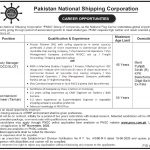 Jobs in Pakistan National Shipping Corporation PNSC Karachi 26 October, 2020