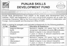 Jobs in Punjab Skills Development Fund PSDF Lahore 19 October, 2020