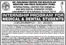 Jobs in HEJ Research Institute of Chemistry ICCBS 09 November, 2020