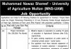 Jobs in Muhammad Nawaz Sharif University of Agriculture MNSUAM 10 November, 2020