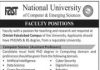 Jobs in National University of Computer & Emerging Sciences 16 November, 2020