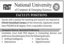 Jobs in National University of Computer & Emerging Sciences 16 November, 2020