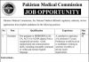 Jobs in Pakistan Medical Commission PMC Islamabad 04 November, 2020