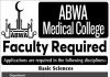 Assistant Professor (BPS-19) Jobs in ABWA Medical College 21 Jan 2021