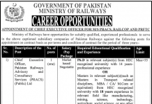 Jobs in Ministry of Railways 20 February 2021