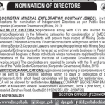 Jobs in Balochistan Mineral Exploration Company BMEC 2021 For Directors in Quetta Balochistan