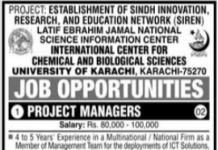 Jobs in International Center For Chemical & Biological Sciences ICCBS in Karachi 2021