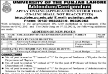 Jobs in University of The Punjab 2021 in Lahore