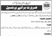 Jobs in Army Public School & College in Skardu 2021