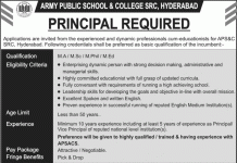 Jobs in Army Public School & College SRC Hyderabad Principal 2021