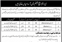 Jobs in Combined Military Hospital CMH in Jhelum Cantt 2021