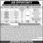 Jobs in District Public School in Sheikhupura 2021