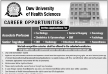 Jobs in Dow University of Health Sciences DUHS Faculty Staff 2021