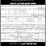 Jobs in Education Department DG khan Class IV Staff 2021