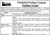 Jobs in Faisalabad Parking Company For Management Staff 2021