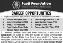 Jobs in Fauji Foundation in Rawalpindi Cantt 2021