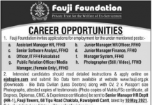 Jobs in Fauji Foundation Management 2021