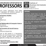 Jobs in Institute of Business Administration IBA for Teaching 2021